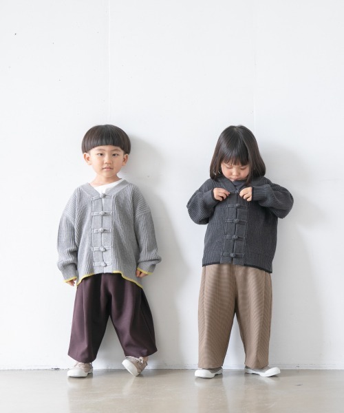 LOWRYS FARM（ローリーズファーム）の「チャイナカーデ　890013（カーディガン/ボレロ・キッズ・グレー/チャコールグレー/ベージュ・MEDIUM/LARGE/X-LARGE）」の4枚目の写真