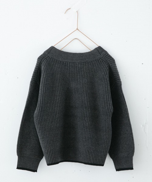 LOWRYS FARM（ローリーズファーム）の「チャイナカーデ　890013（カーディガン/ボレロ・キッズ・グレー/チャコールグレー/ベージュ・MEDIUM/LARGE/X-LARGE）」の6枚目の写真