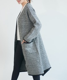 coca（coca） | ヘリンボーン柄トッパーカーディガン(カーディガン/ボレロ)
