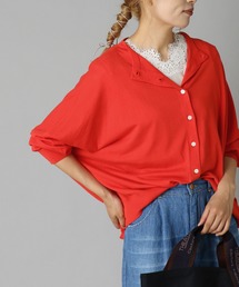 PUAL CE CIN | 【WEB限定】イタリア糸強撚カーディガンモックネックカラー(カーディガン/ボレロ)