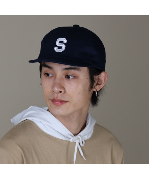 RAG MACHINE（ラグマシーン）の「【RAG MACHINE】ワッペンロゴキャップ（キャップ・メンズ・ベージュ/ネイビー・フリー）」の2枚目の写真