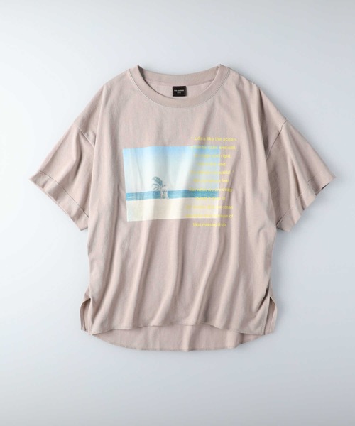 RAG MACHINE（ラグマシーン）の「【RAG MACHINE】フォトデザインＴシャツ（Tシャツ/カットソー・レディース・ホワイト/ベージュ/ダークグレー・M/L）」の12枚目の写真