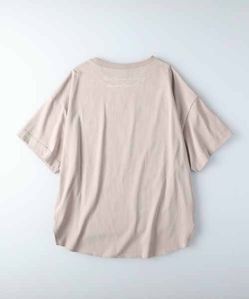 RAG MACHINE（ラグマシーン）の「【RAG MACHINE】フォトデザインＴシャツ（Tシャツ/カットソー・レディース・ホワイト/ベージュ/ダークグレー・M/L）」の14枚目の写真