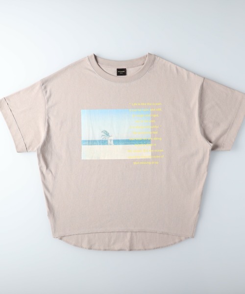 RAG MACHINE（ラグマシーン）の「【RAG MACHINE】フォトデザインＴシャツ（Tシャツ/カットソー・レディース・ホワイト/ベージュ/ダークグレー・M/L）」の17枚目の写真