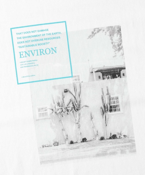 RAG MACHINE（ラグマシーン）の「【RAG MACHINE】フォトデザインＴシャツ（Tシャツ/カットソー・レディース・ホワイト/ベージュ/ダークグレー・M/L）」の8枚目の写真