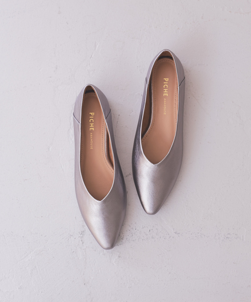 PICHE ABAHOUSE(ピシェ アバハウス)の「バブーシュ2WAYフラットシューズ(パンプス・レディース・ブラック/その他/ブロンズ・40/38/39/35/36/37/34)」の3枚目の写真