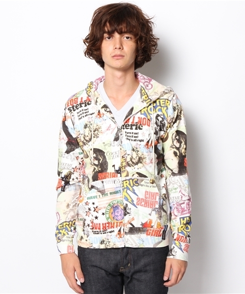 HYSTERIC GLAMOUR（ヒステリックグラマー）の「SCRATCH FEVER 総柄 PK（パーカー・メンズ・その他2・SMALL/LARGE/MEDIUM）」の8枚目の写真