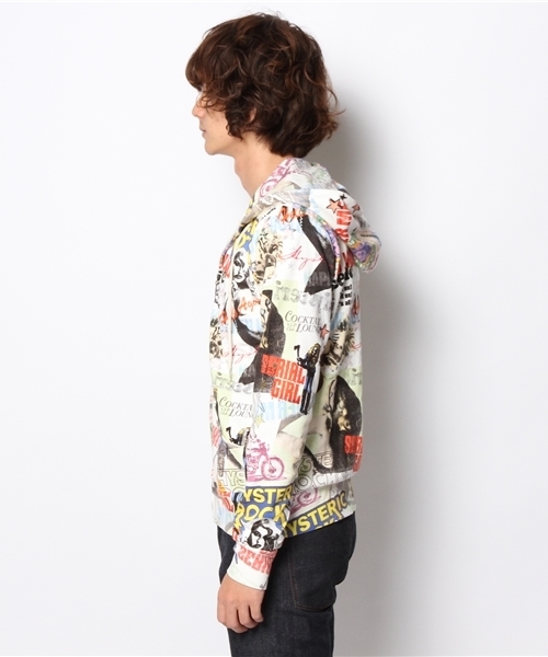 HYSTERIC GLAMOUR（ヒステリックグラマー）の「SCRATCH FEVER 総柄 PK（パーカー・メンズ・その他2・SMALL/LARGE/MEDIUM）」の9枚目の写真