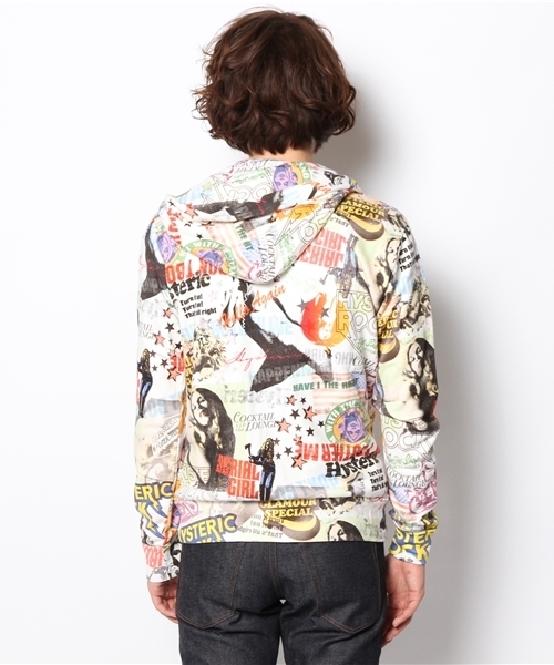 HYSTERIC GLAMOUR（ヒステリックグラマー）の「SCRATCH FEVER 総柄 PK（パーカー・メンズ・その他2・SMALL/LARGE/MEDIUM）」の10枚目の写真