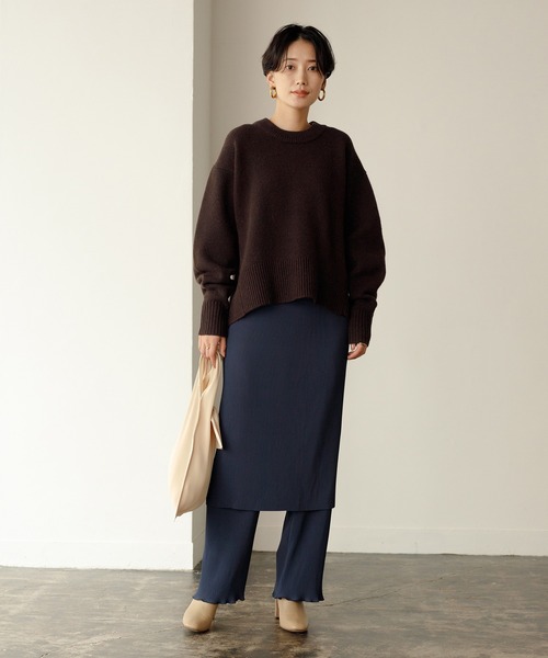 ADAM ET ROPE&#39; FEMME - 【美品】ADAM ET ROPE&#39; アダムエロペ タスマニアウールフォルムニット ADAM ET ROPE'（アダムエロペ）の「【INもOUTも】タスマニア