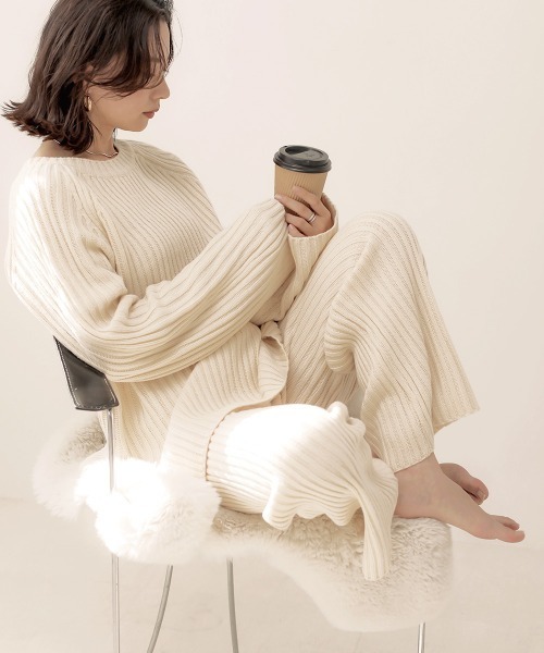 セール Web限定 カラーニットセットアップ セットアップ Bab バブ のファッション通販 Zozotown