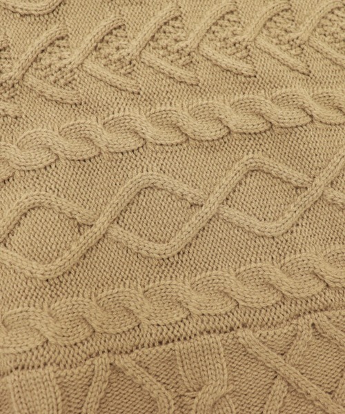 Ambre Neige（アンブルネージュ）の「オーバーサイズケーブルニット／【WEB/EC限定商品】（ニット/セーター・レディース・アイボリー/モカ・FREE）」の5枚目の写真