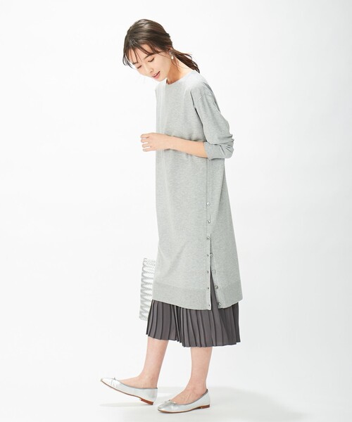 J.PRESS(ジェイプレス)の「【洗える】ワンピ+プリーツスカート ツインセットワンピース(ワンピース・レディース・ベージュ系/ライトグレー系/ネイビー系・T15/T13)」の20枚目の写真