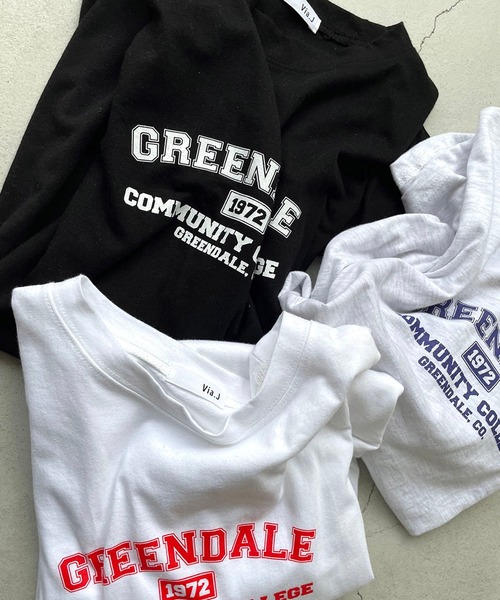 CANAL JEAN（キャナルジーン）の「via j(ヴィアジェイ) "GREENDALE"半袖Tシャツ（Tシャツ/カットソー・レディース・ホワイト/ブラック/ヘザーグレー・ONE SIZE）」の4枚目の写真