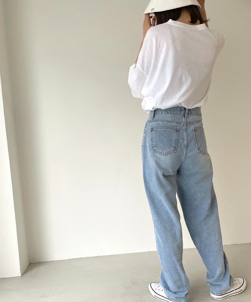 CANAL JEAN（キャナルジーン）の「via j(ヴィアジェイ) "GREENDALE"半袖Tシャツ（Tシャツ/カットソー・レディース・ホワイト/ブラック/ヘザーグレー・ONE SIZE）」の6枚目の写真