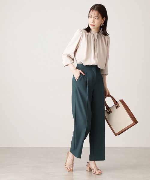 N.（N. Natural Beauty Basic）（エヌエヌナチュラルビューティーベーシック）の「◆スクエアメタルトートバック（トートバッグ・レディース・ブラウン系その他/ブラック/グレイッシュブルー・ﾌﾘ-）」の7枚目の写真