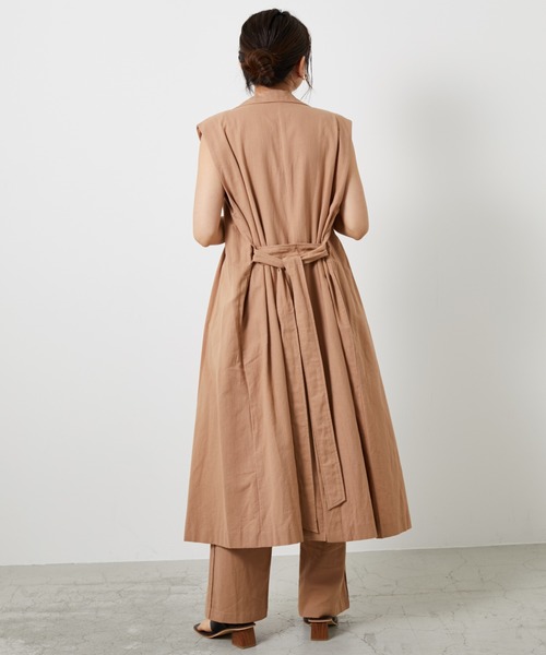 AZUL ENCANTO（アズールエンカント）の「ロングジレ（ワンピース・レディース・ベージュ/ネイビー/イエロー・FREE）」の12枚目の写真