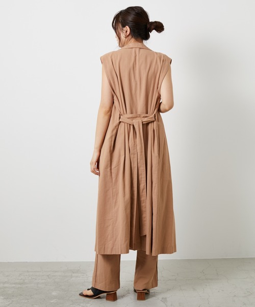 AZUL ENCANTO（アズールエンカント）の「ロングジレ（ワンピース・レディース・ベージュ/ネイビー/イエロー・FREE）」の19枚目の写真