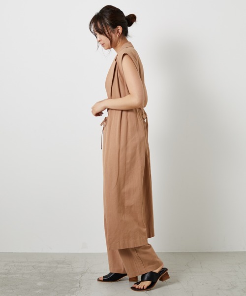 AZUL ENCANTO（アズールエンカント）の「ロングジレ（ワンピース・レディース・ベージュ/ネイビー/イエロー・FREE）」の13枚目の写真