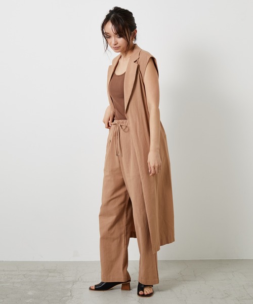 AZUL ENCANTO（アズールエンカント）の「ロングジレ（ワンピース・レディース・ベージュ/ネイビー/イエロー・FREE）」の20枚目の写真