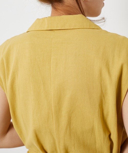 AZUL ENCANTO（アズールエンカント）の「ロングジレ（ワンピース・レディース・ベージュ/ネイビー/イエロー・FREE）」の8枚目の写真