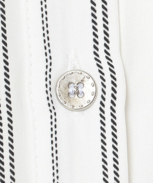 AULA AILA（アウラアイラ）の「AULA AILA（アウラアイラ）別注ストライプコンビロングシャツ（シャツ/ブラウス・レディース・ホワイト・FREE）」の7枚目の写真