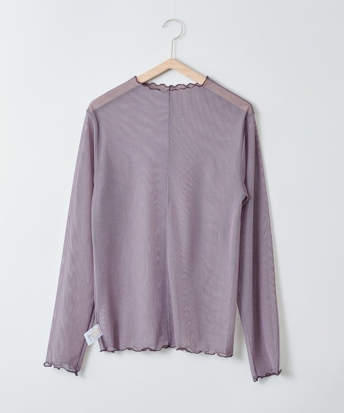 cepo（セポ）の「チュールハイネックプルオーバー（Tシャツ/カットソー・レディース・ベージュ/パープル/グリーン・M）」の19枚目の写真