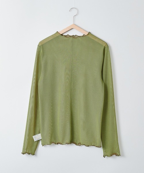 cepo（セポ）の「チュールハイネックプルオーバー（Tシャツ/カットソー・レディース・ベージュ/パープル/グリーン・M）」の16枚目の写真