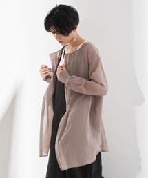 YECCA VECCA | 2wayコットンシフォンタックブラウス　＊(シャツ/ブラウス)