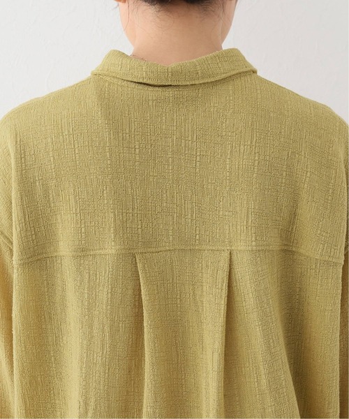 Simplicite（サンプリシテ）の「リネンジャガードオーバーSH（シャツ/ブラウス・レディース・イエロー/アイボリー・FREE）」の13枚目の写真
