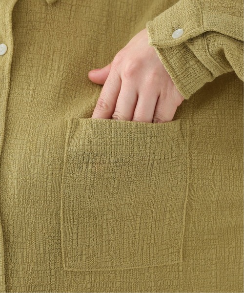 Simplicite（サンプリシテ）の「リネンジャガードオーバーSH（シャツ/ブラウス・レディース・イエロー/アイボリー・FREE）」の11枚目の写真