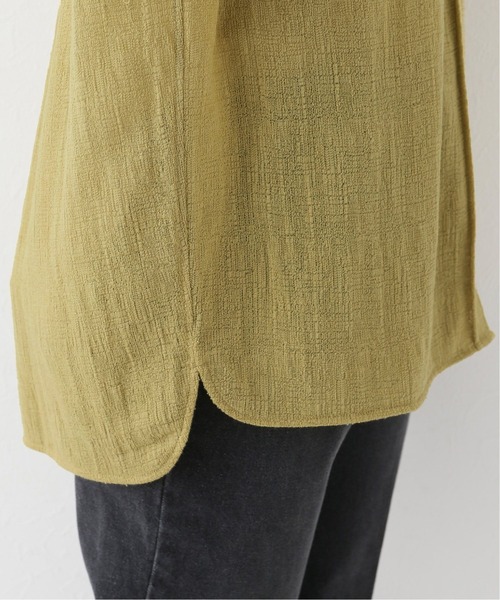 Simplicite（サンプリシテ）の「リネンジャガードオーバーSH（シャツ/ブラウス・レディース・イエロー/アイボリー・FREE）」の18枚目の写真