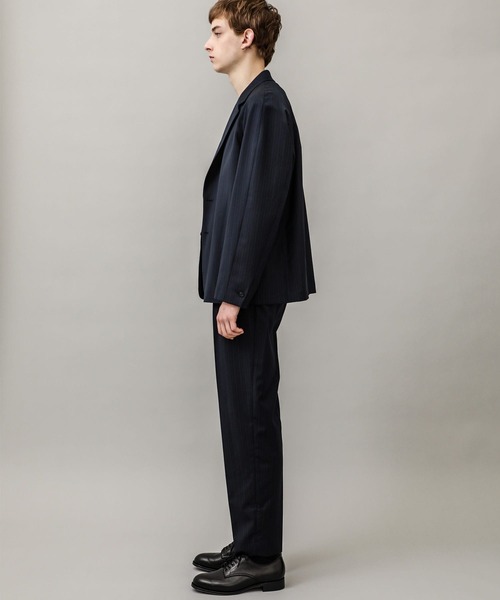 BESPOKE TOKYO(ビスポークトウキョウ)の「【BESPOKE TOKYO】DRY SYSTEM STRIPE 2B RAGLAN SLEEVE LOOSE JACKET(テーラードジャケット・メンズ・ネイビー/ストライプ・1/2/3)」の5枚目の写真