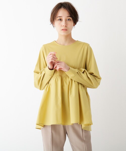 セール シルケットコットン フハク切替カットソー Web限定カラー サイズ Tシャツ カットソー Opaque Clip オペークドットクリップ のファッション通販 Zozotown