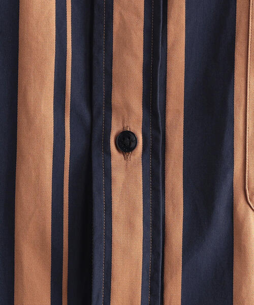 TOMORROWLAND （トゥモローランド）の「コットン バンドカラーストライプ半袖シャツ ARCHIVE FIT（シャツ/ブラウス・メンズ・ホワイト系その他/ブルー系その他2/ブルー系その他4・S/M/XS）」の10枚目の写真