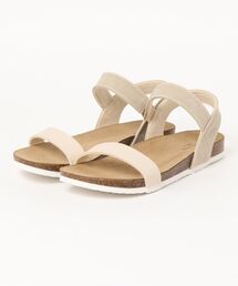 Samansa Mos2 blue | ワンストラップフットベッドサンダル(サンダル)