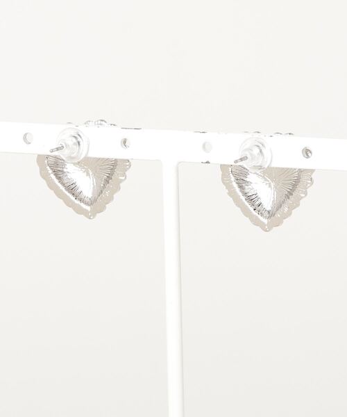 WEGO（ウィゴー）の「WEGO/ハートメタルピアス（ピアス（両耳用）・レディース・シルバー・FREE）」の2枚目の写真