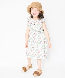 BRANSHES | ボタニカル柄フリルワンピース(ワンピース)