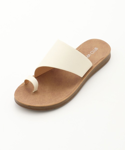 Honeys（ハニーズ）の「トングフラットサンダル（サンダル・レディース・ブラック/ホワイト/ホワイト×ブラック/ブラウン・L/M/S）」の9枚目の写真