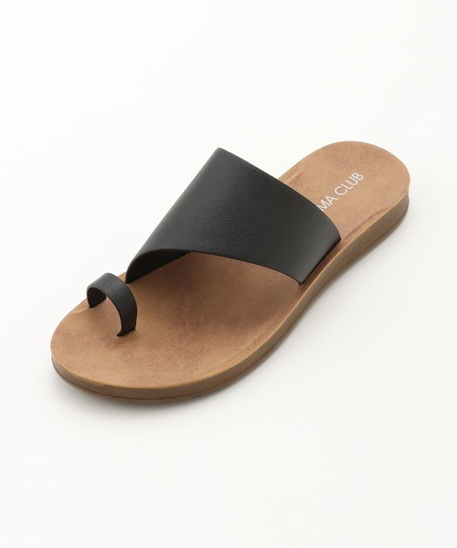 Honeys（ハニーズ）の「トングフラットサンダル（サンダル・レディース・ブラック/ホワイト/ホワイト×ブラック/ブラウン・L/M/S）」の5枚目の写真