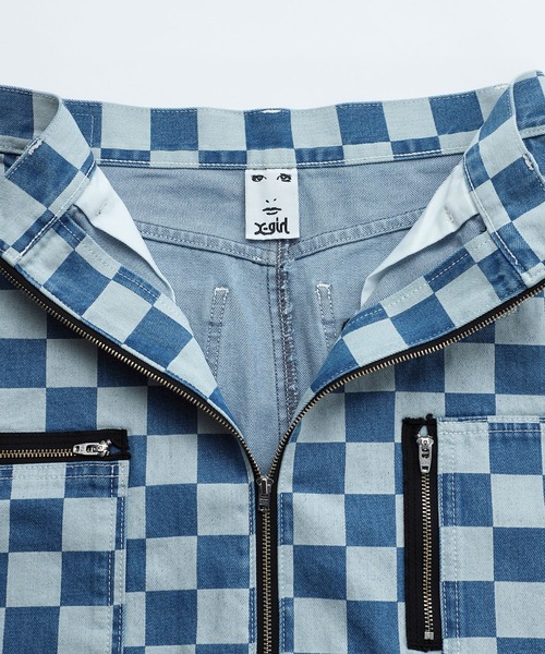 X-girl（エックスガール）の「#1 SKATER DENIM FLIGHT SKIRT（スカート・レディース・インディゴブルー・XS/S/M）」の10枚目の写真