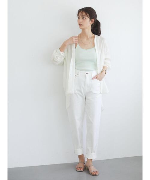 CRAFT STANDARD BOUTIQUE(クラフトスタンダードブティック)の「キャミソール *(タンクトップ・レディース・ホワイト/カーキ/ブラック/ベージュ/ミント・FREE)」の16枚目の写真