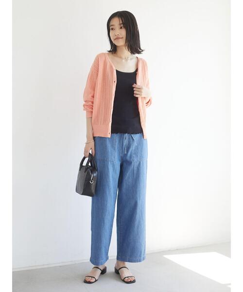 CRAFT STANDARD BOUTIQUE(クラフトスタンダードブティック)の「キャミソール *(タンクトップ・レディース・ホワイト/カーキ/ブラック/ベージュ/ミント・FREE)」の21枚目の写真