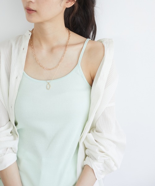 CRAFT STANDARD BOUTIQUE(クラフトスタンダードブティック)の「キャミソール *(タンクトップ・レディース・ホワイト/カーキ/ブラック/ベージュ/ミント・FREE)」の5枚目の写真