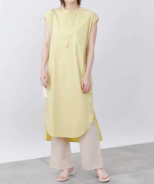 COLONY 2139（コロニートゥーワンスリーナイン）の「タイプライターノースリーブワンピース（ワンピース・レディース・イエロー/ブラック/オフホワイト・FREE）」の3枚目の写真