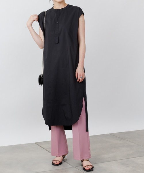 COLONY 2139（コロニートゥーワンスリーナイン）の「タイプライターノースリーブワンピース（ワンピース・レディース・イエロー/ブラック/オフホワイト・FREE）」の2枚目の写真