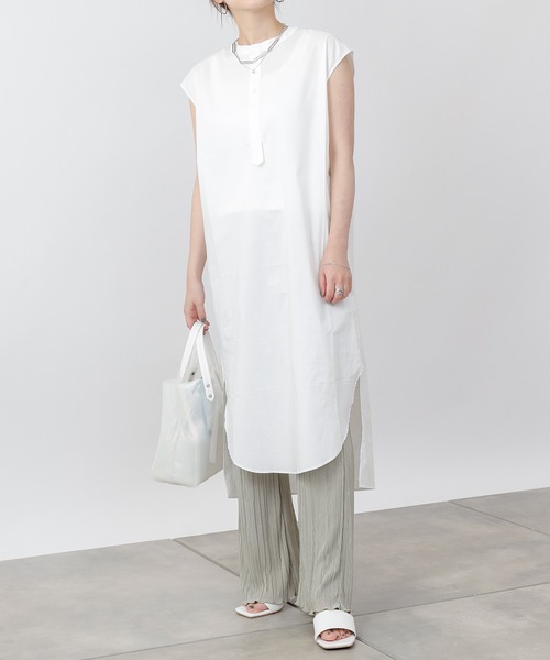 COLONY 2139（コロニートゥーワンスリーナイン）の「タイプライターノースリーブワンピース（ワンピース・レディース・イエロー/ブラック/オフホワイト・FREE）」の11枚目の写真