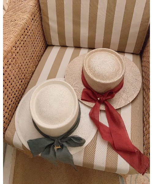 Rohw master product（ロウマスタープロダクト）の「シゾールポークパイハット（ハット・レディース・ベージュ/オフホワイト・FREE）」の16枚目の写真