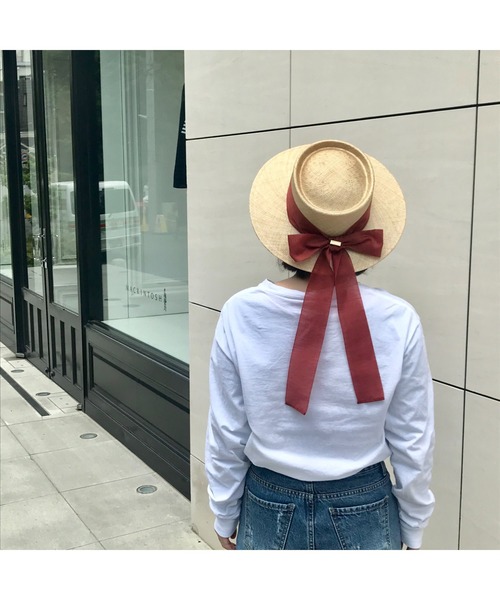 Rohw master product（ロウマスタープロダクト）の「シゾールポークパイハット（ハット・レディース・ベージュ/オフホワイト・FREE）」の15枚目の写真