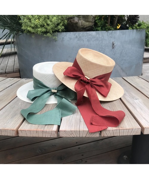 Rohw master product（ロウマスタープロダクト）の「シゾールポークパイハット（ハット・レディース・ベージュ/オフホワイト・FREE）」の17枚目の写真